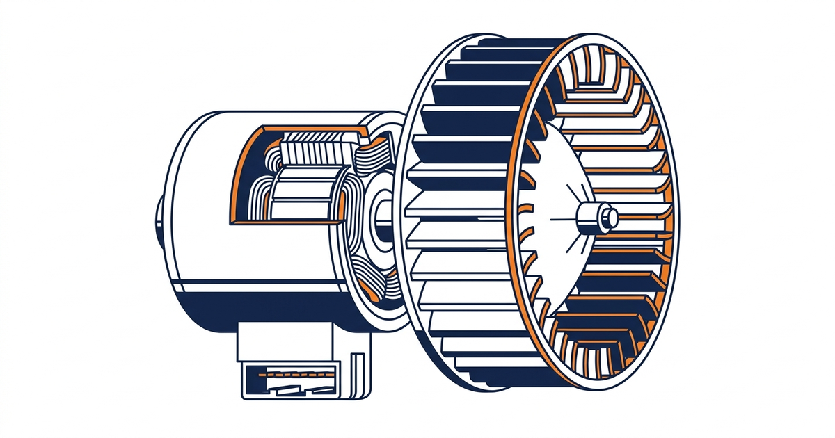 フィットアリア（GD6 / GD7 / GD8 / GD9） ブロアモーター 展開図