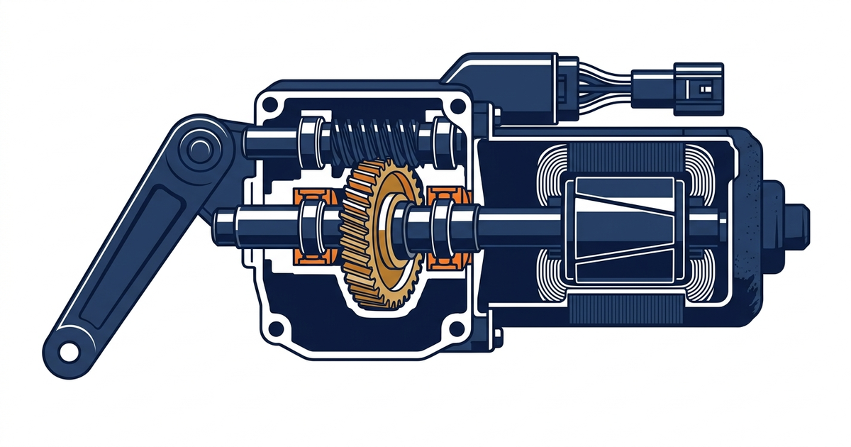 ハイゼットカーゴ（S200V / S210V / S200W / S210W） ワイパーモーター 展開図
